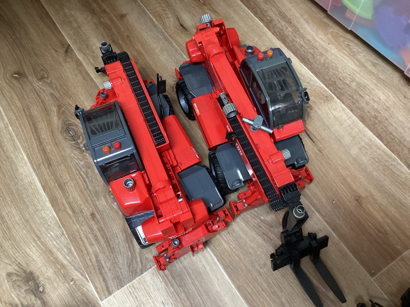 2x Bruder Manitou verreiker - onderdelen, Ophalen of Verzenden, Gebruikt