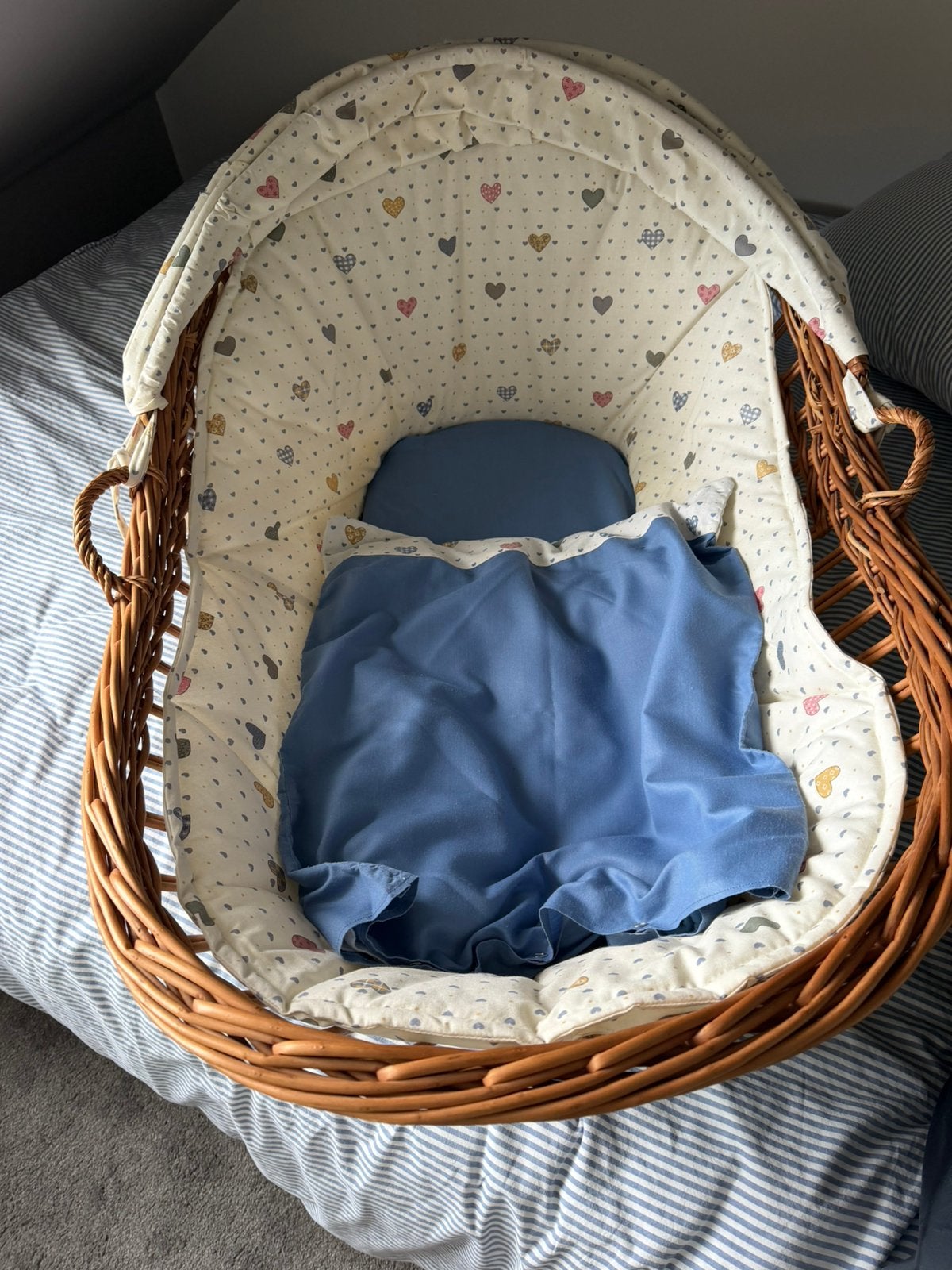 Antieke rotan wieg, Kinderen en Baby's, Ophalen, Gebruikt, Wieg