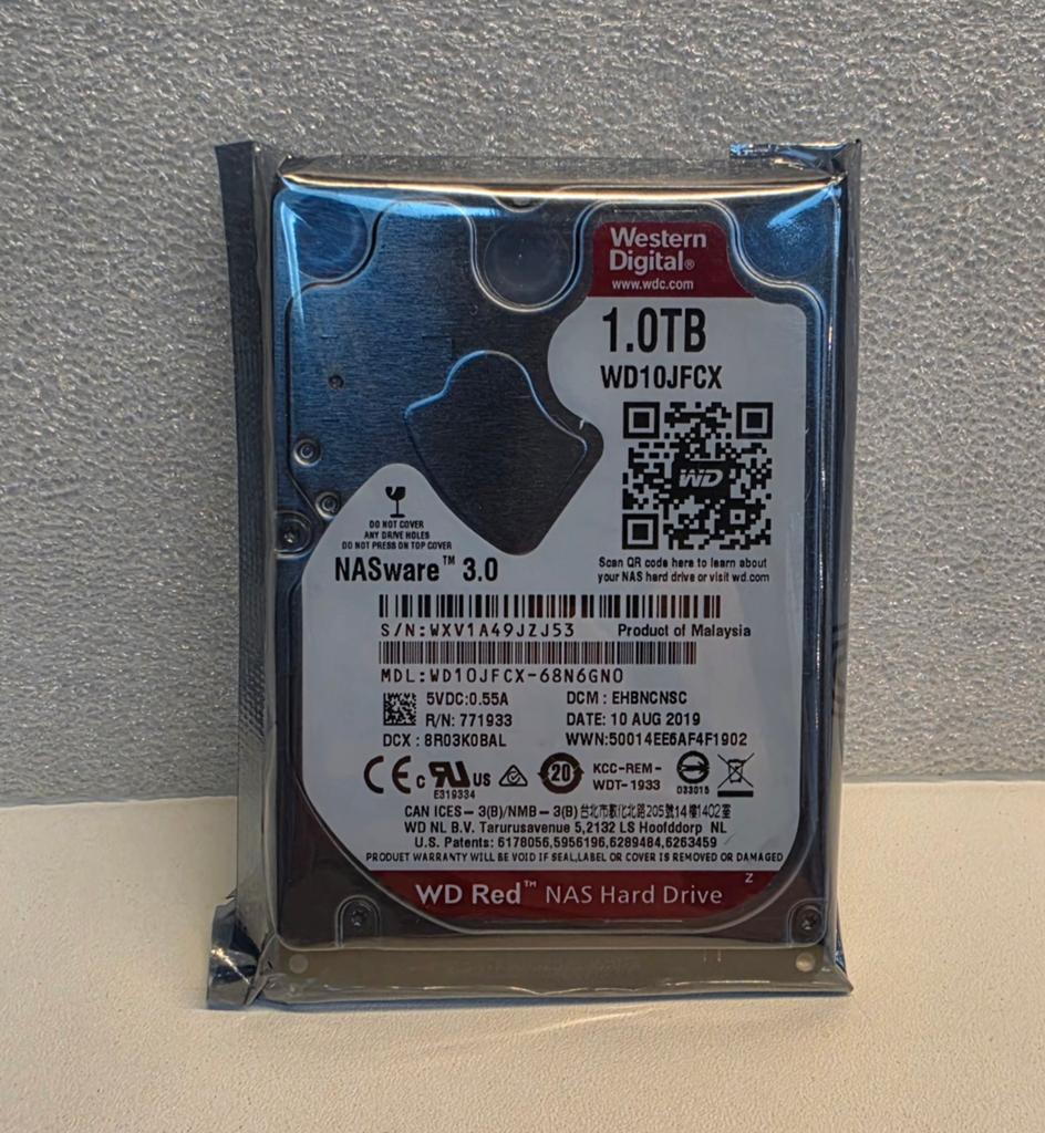 1TB WD Red NAS Hard Drive WD10JFCX - Nieuw in verpakking, Computers en Software, Harde schijven, Intern, Western Digital, Server