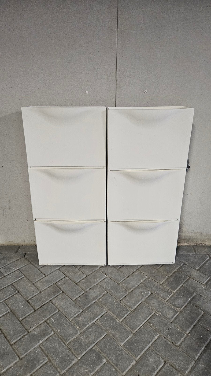 6x IKEA Trones Schoenenkast wit, Huis en Inrichting, Ophalen, Gebruikt, Modern, functioneel