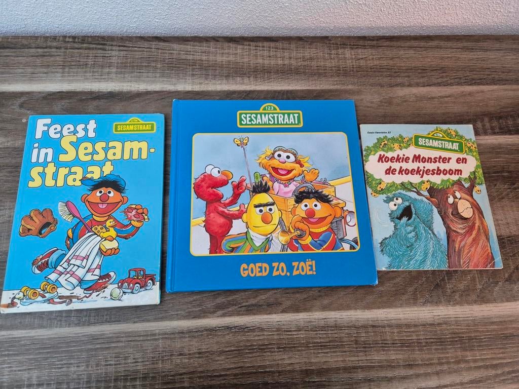 Sesamstraat Boeken: Feest, Goed Zo Zoë, Koekie Monster, Boeken, Ophalen of Verzenden, Gelezen, Diverse auteurs, Fictie algemeen