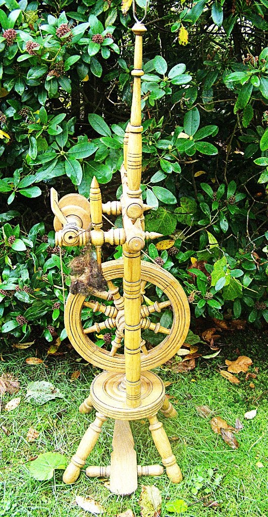 Spinnewiel om vlas te spinnen spinnenwiel schapenwol, Ophalen, Gebruikt, Spinnewiel