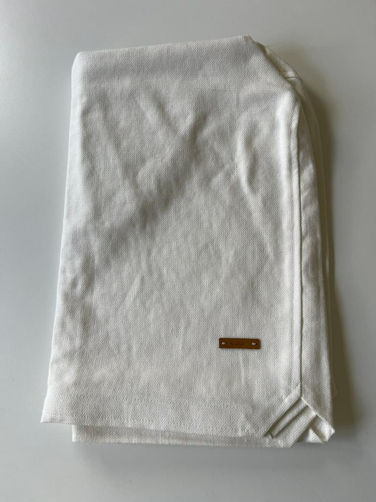 Poefhoes voor Klippan poef, room wit, niet gebruikt., Nieuw, Ophalen of Verzenden, Stof, 50 tot 75 cm