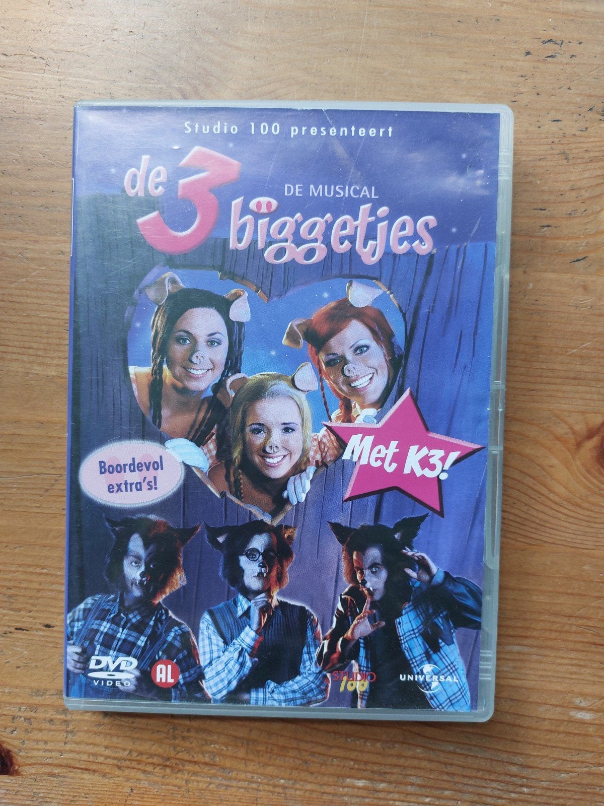 K3 DVD de 3 biggetjes musical, Alle leeftijden, Ophalen of Verzenden