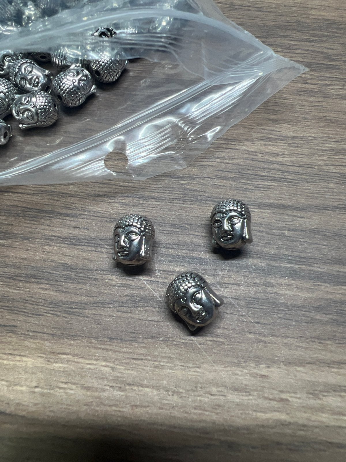 Boeddha kralen voor sieraden - Antiek Zilver, Ophalen of Verzenden, Nieuw, Kraal