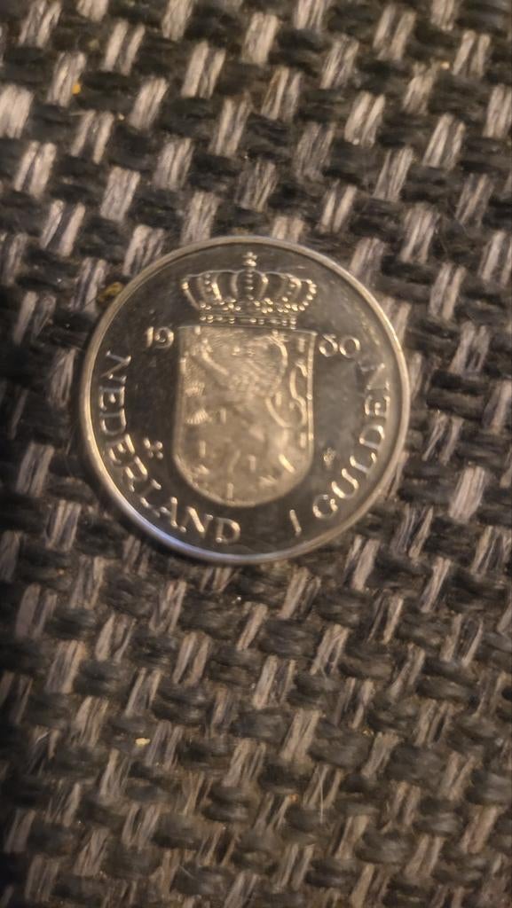 Zilveren 1 Gulden munt Koningin Beatrix 1980, 1 gulden, Koningin Beatrix, Zilver, Ophalen of Verzenden