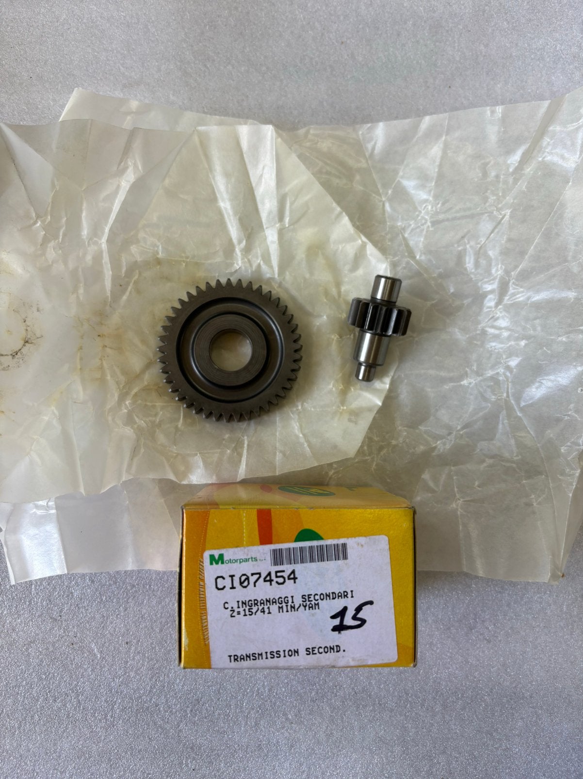 Secundaire vertanding 15/41 Minarelli / Yamaha, Ophalen, Nieuw, Yamaha