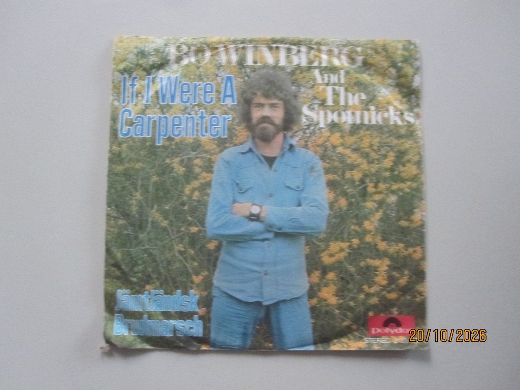 BO WINBERG & the SPOTNICKS - if i were a carpenter - 7", Cd's en Dvd's, Gebruikt, 7 inch, Ophalen of Verzenden, Rock en Metal