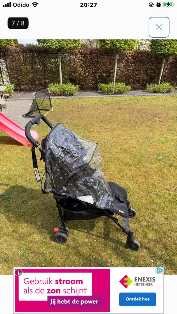 Maclaren Buggy met Regenhoes - Zo goed als nieuw, Kinderen en Baby's, Buggy's, Ophalen of Verzenden, Zo goed als nieuw, Maclaren