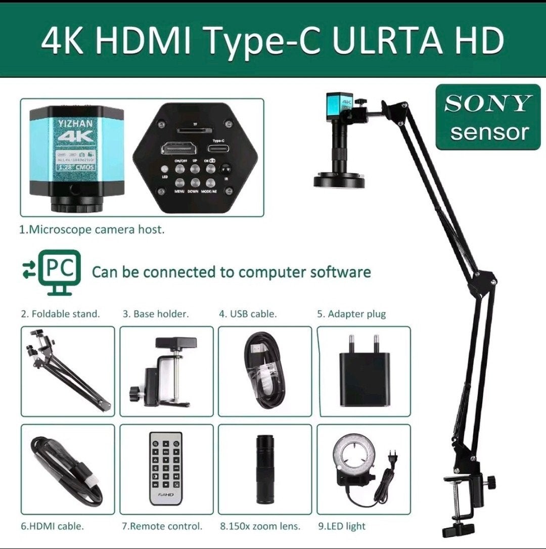YIZHAN 4K HDMI Type-C Digitale Soldeermicroscoop, Boeken, Ophalen of Verzenden, Nieuw, Overige onderwerpen