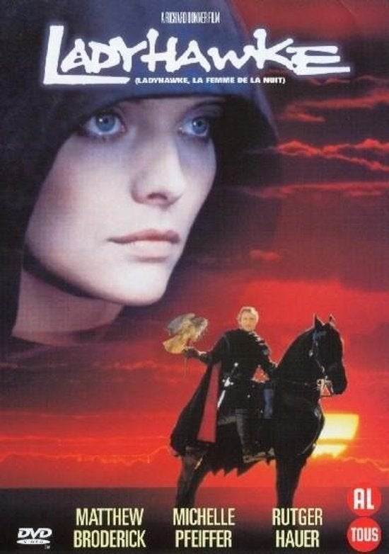 dvd Ladyhawke [Michelle Pfeiffer, Rutger Hauer], Engels, Alle leeftijden, Nederlands, Ophalen of Verzenden