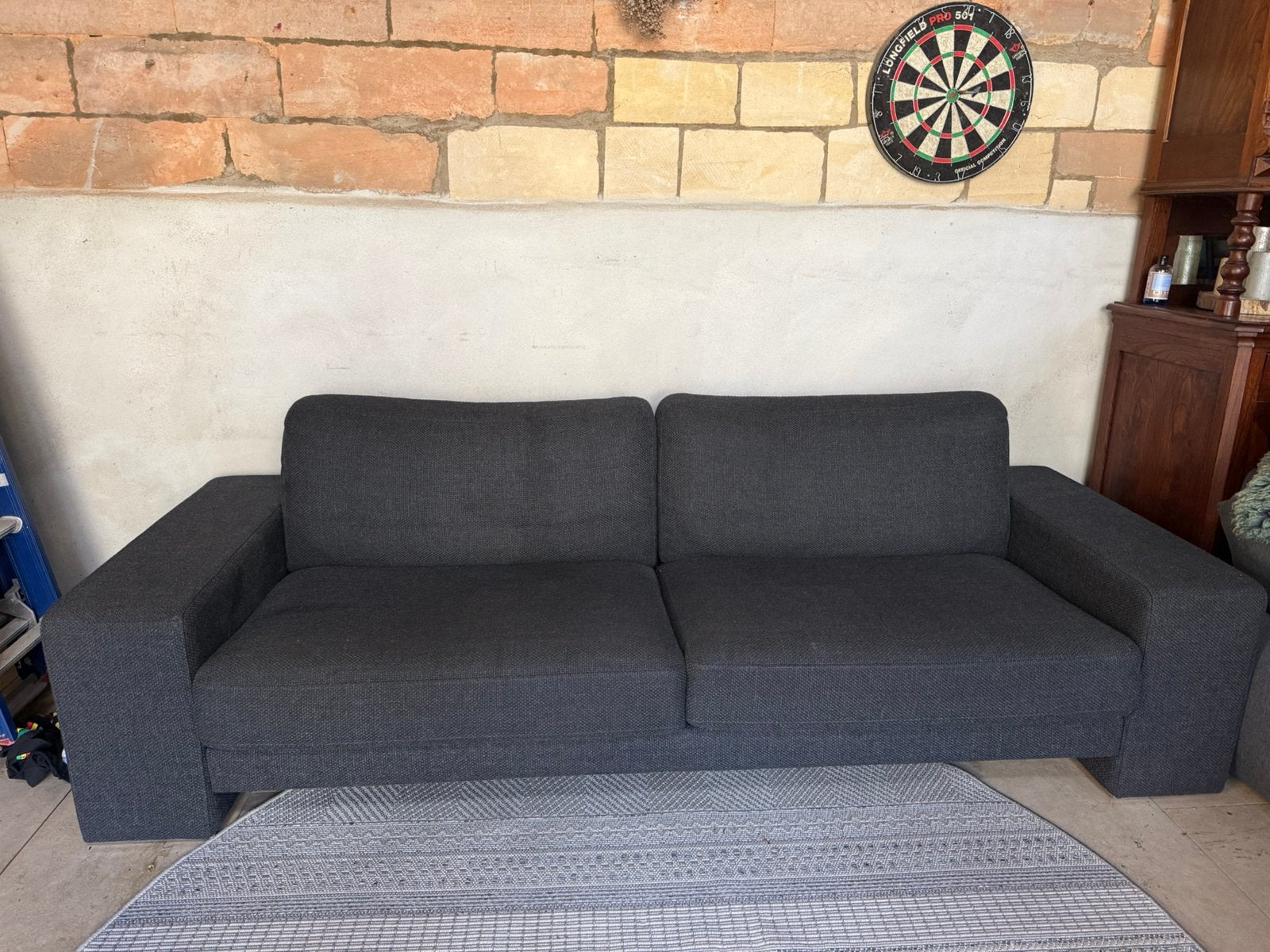 Rolf Benz bank te koop, Ophalen, Gebruikt, Driepersoons, 75 tot 100 cm