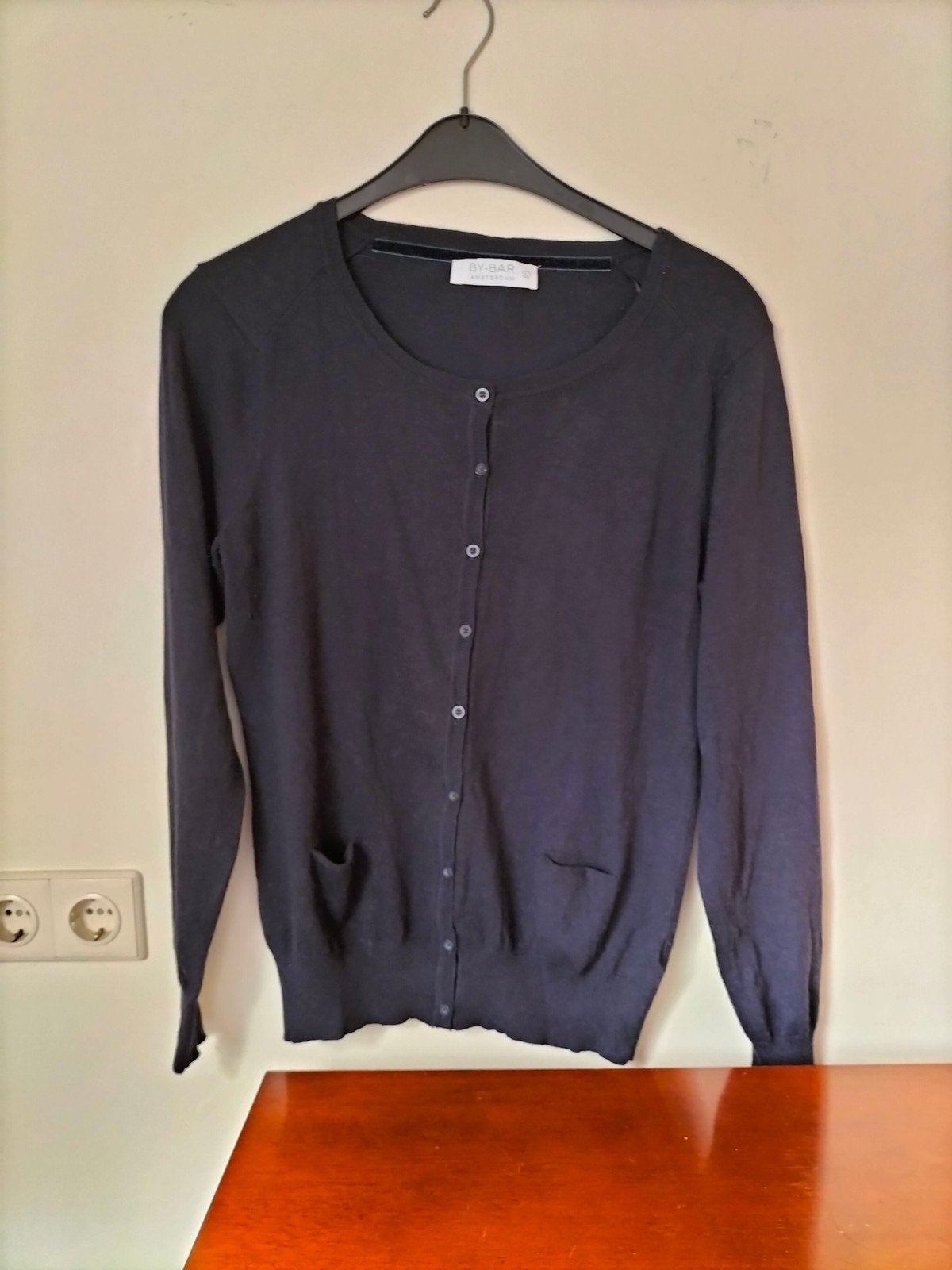 donkerblauw vest van By Bar met alpaca maat L, Blauw, Maat 42/44 (L), Zo goed als nieuw, Ophalen