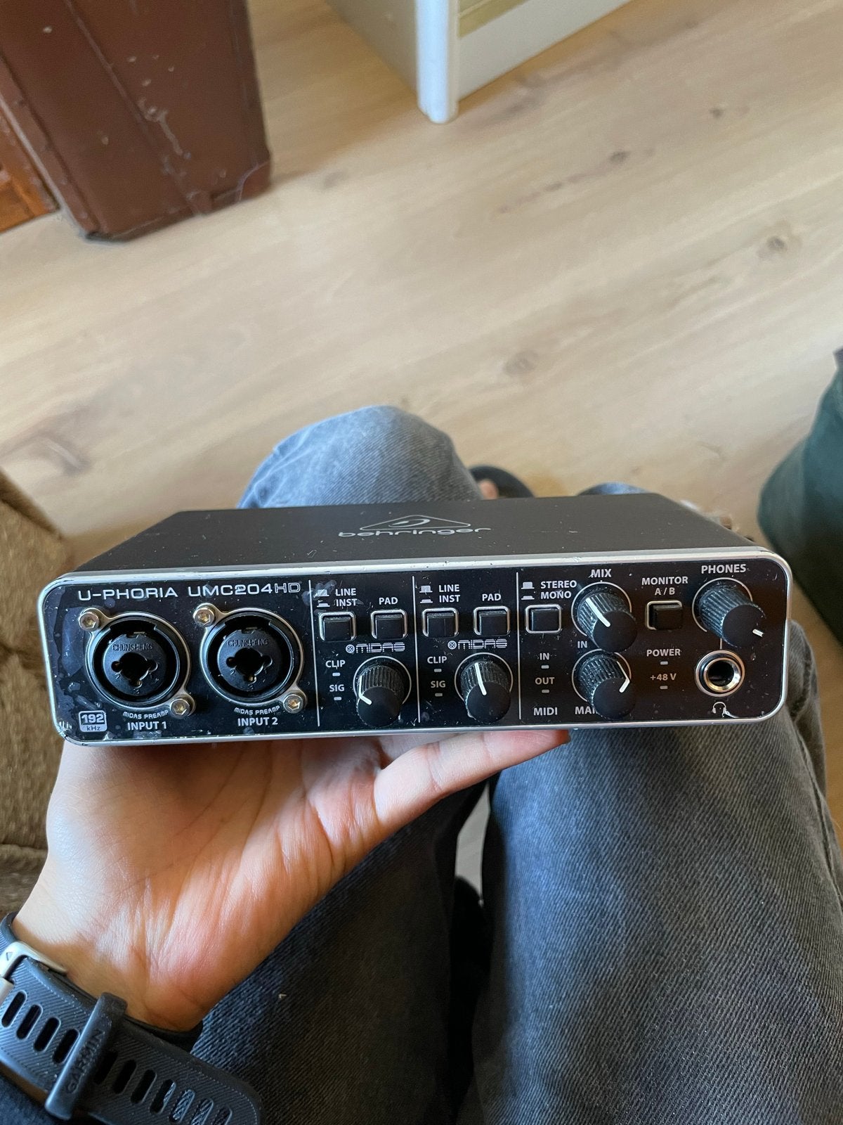 Behringer U-Phoria UMC204HD Audio Interface, Ophalen of Verzenden, Gebruikt, Minder dan 5 kanalen, Microfooningang
