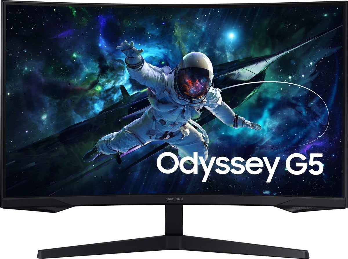 Samsung Odyssey G5 G55C 32" Curved Monitor 1440p 165 Hz, Curved, VA, Zo goed als nieuw, Ophalen