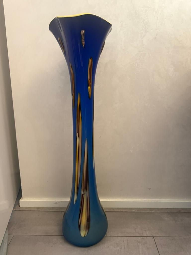 Antiek Prachtige Murano stijl vaas 90cm hoog, Ophalen of Verzenden