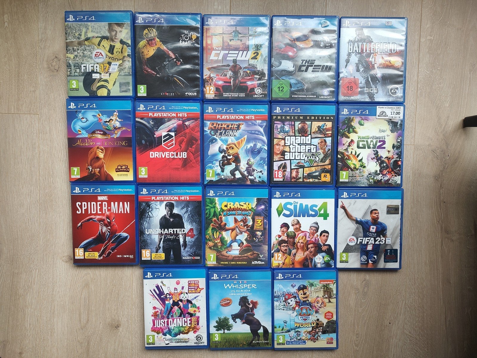 collectie PS4 games: Spider-Man, GTA V en meer, Gebruikt, Vanaf 18 jaar, Overige genres, Ophalen of Verzenden
