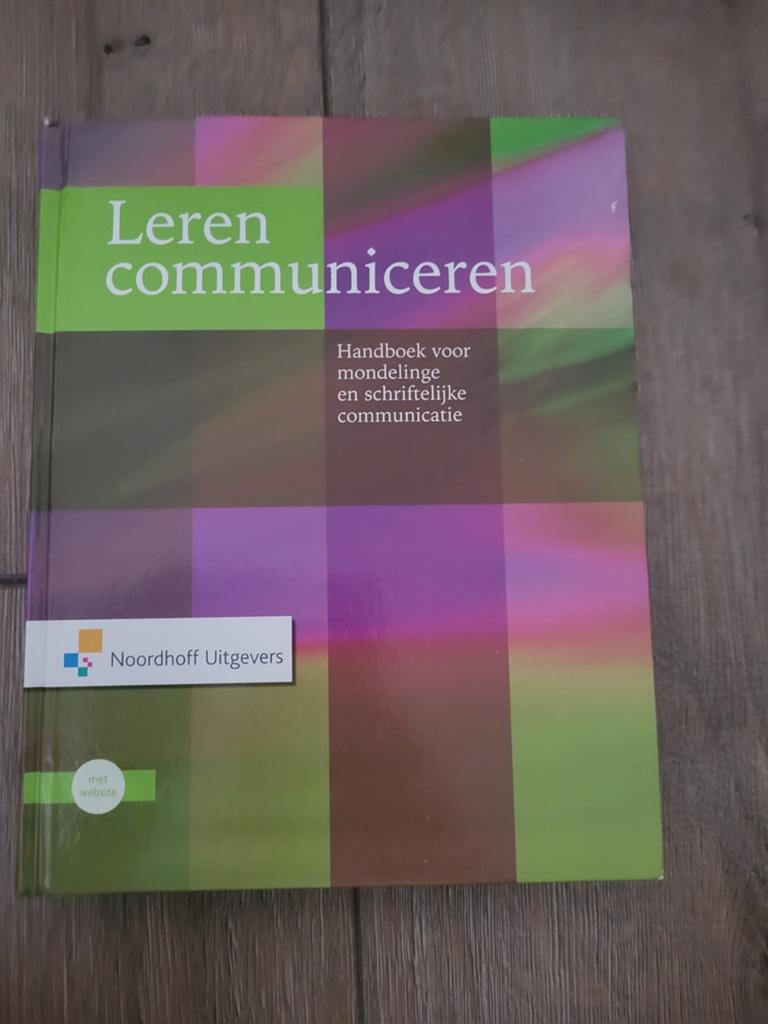 Leren Communiceren - Handboek Mondelinge & Schriftelijke, Ophalen of Verzenden, Zo goed als nieuw, M. Steehouder, C. Jansen, P. Maat, J. van der Staak e.a.