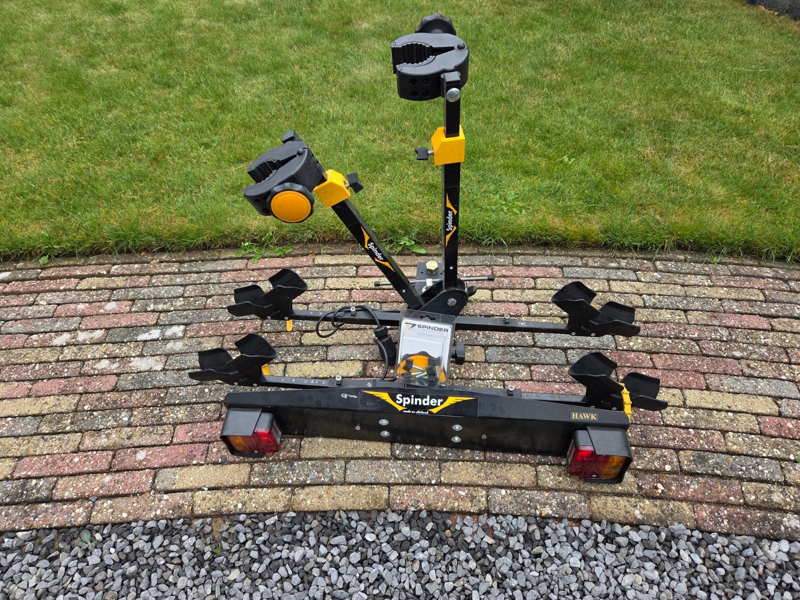 Spinder Hawk Fietsendrager RH-2-F, Ophalen, 2 fietsen, Gebruikt, Trekhaakdrager