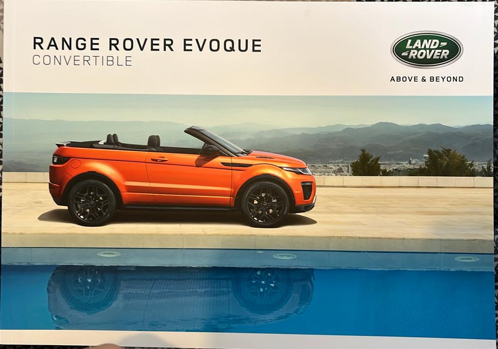 Original Range Rover Evoque Convertible NL Brochure uit 2015, Boeken, Ophalen of Verzenden, Nieuw, Overige merken