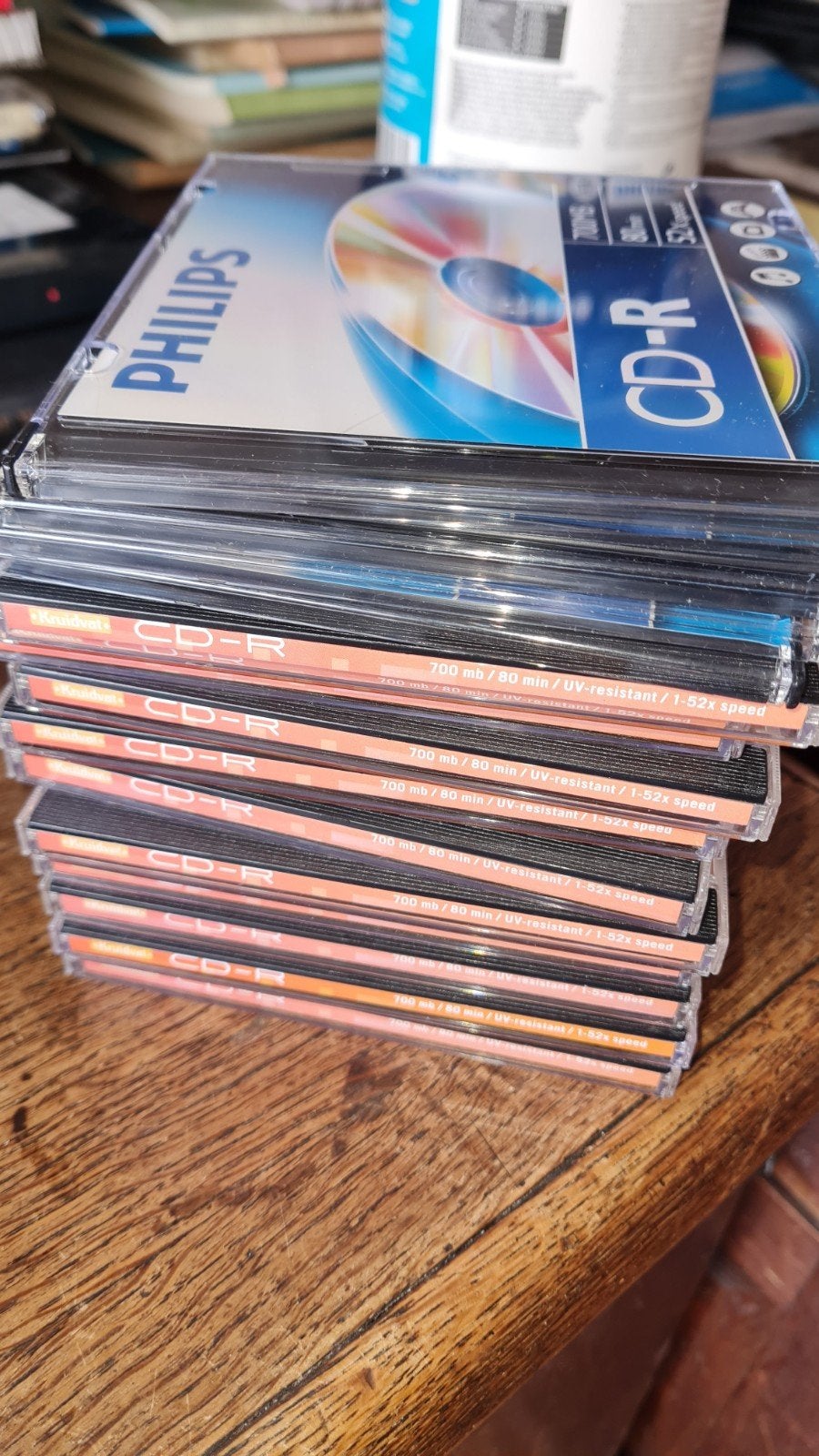 45 CD-R en 4 CD-RW schijven, Cd, Nieuw, Ophalen of Verzenden, Philips, Sony, Octron
