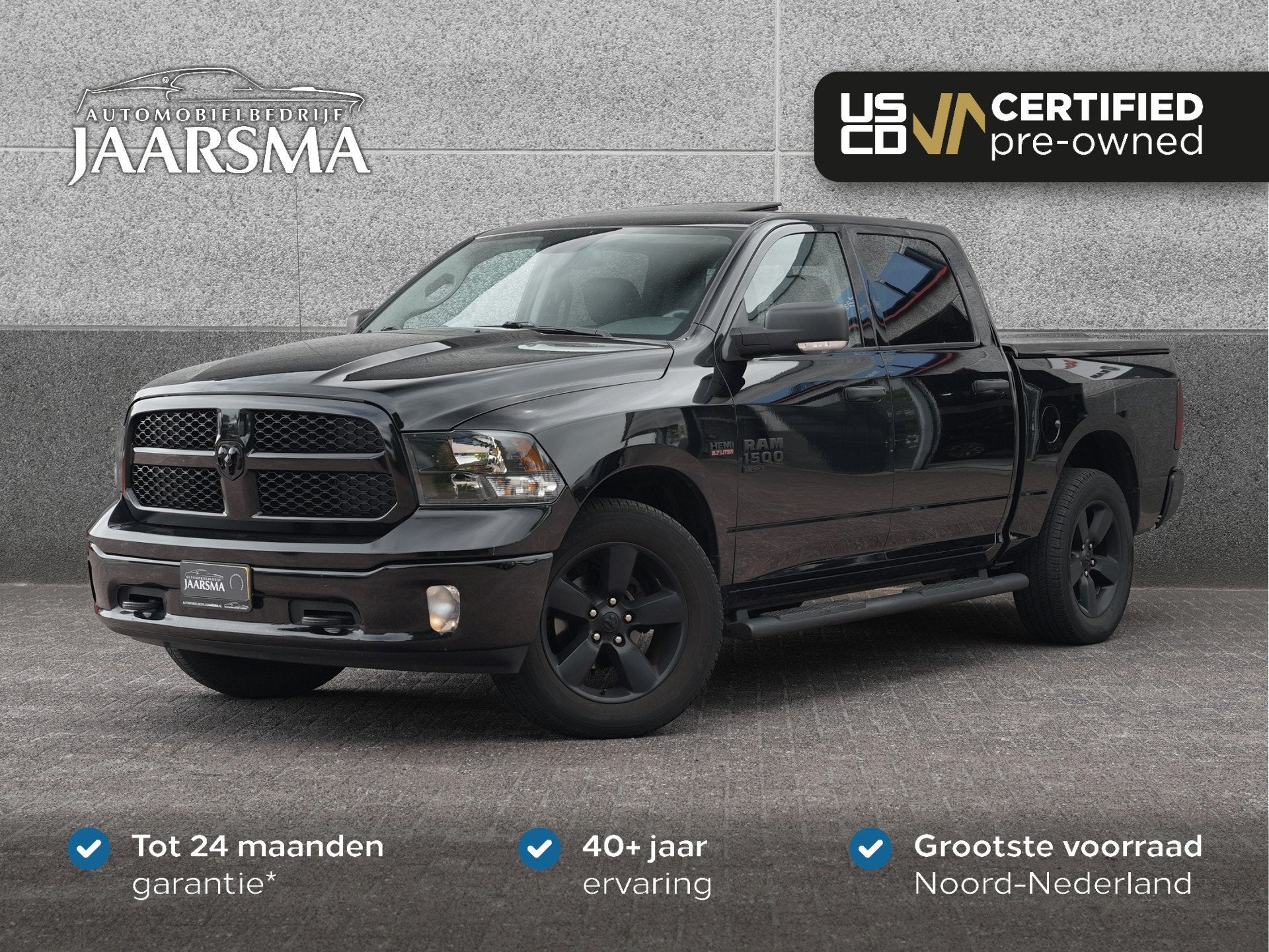 Dodge Ram 1500 5.7L V8 402pk Crew Cab Night Edition Classic, Auto's, Dodge, Bedrijf, Te koop, RAM 1500, ABS, Airbags, Airconditioning