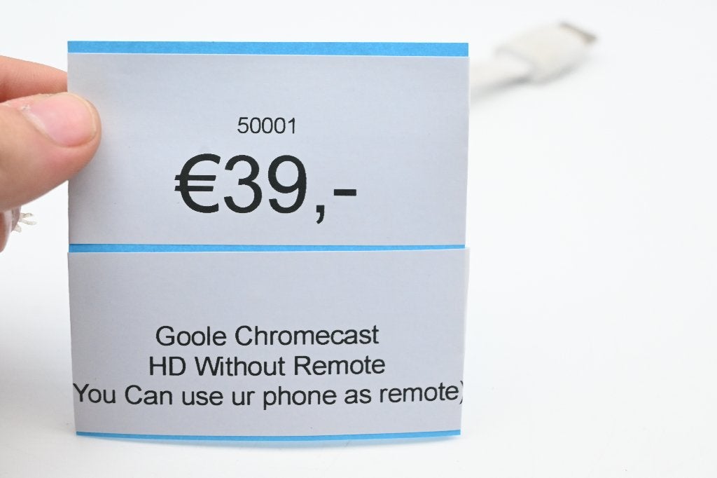 Google Chromecast HD (Zonder afstandsbediening), Google LLC, 1600 Amphitheatre Parkway, Mountain View, CA 94043, USA, Ophalen of Verzenden