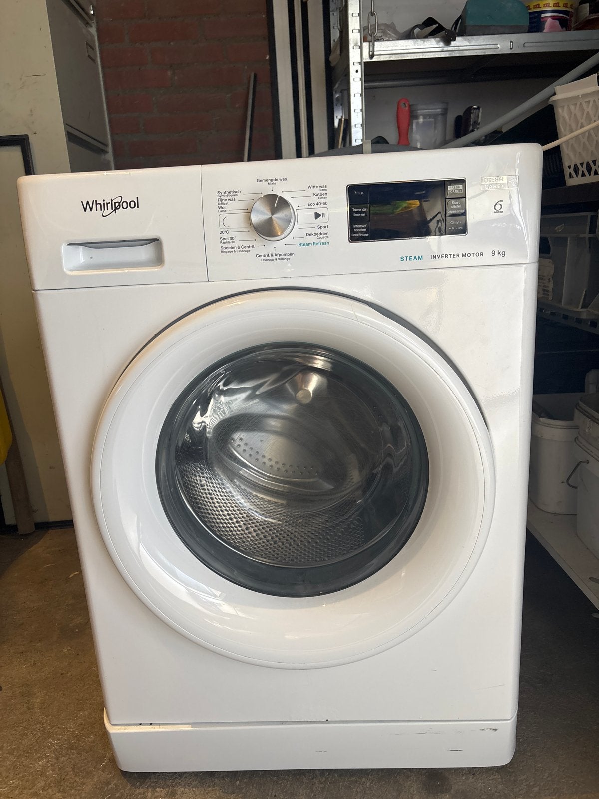 Whirlpool Wasmachine 9kg - Voorlader - Goede Staat