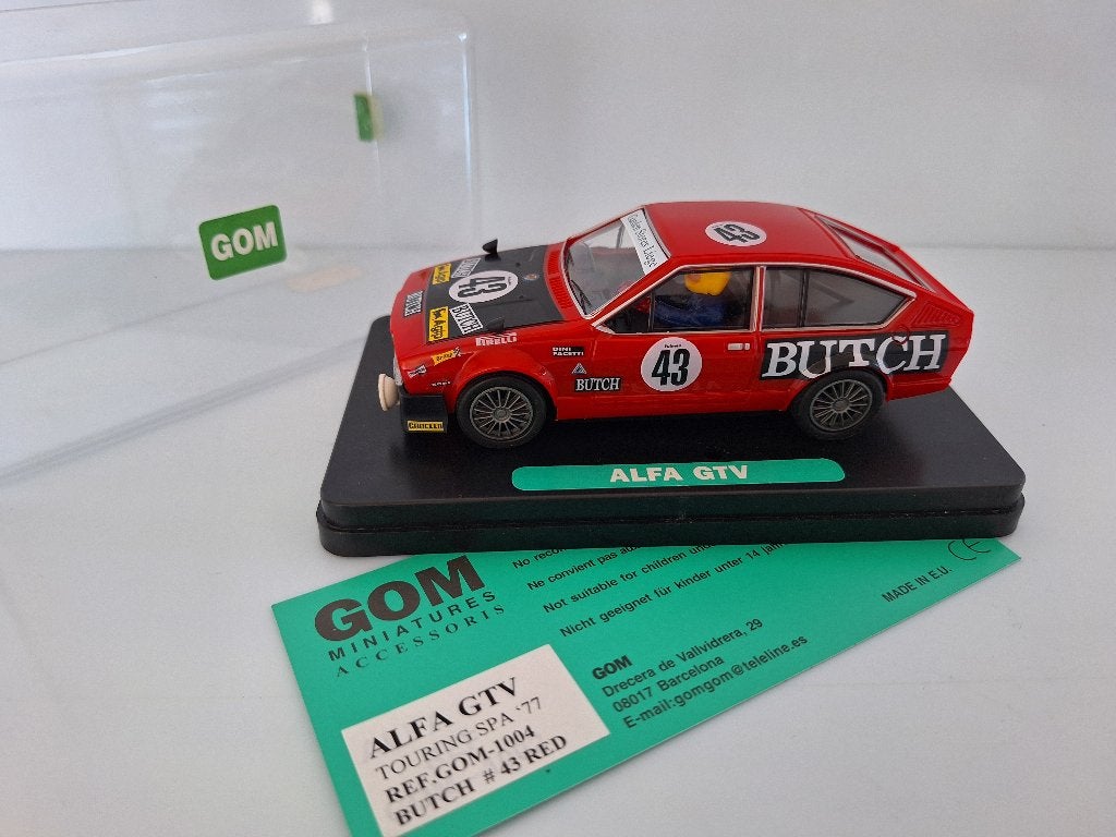 Gom Alfa Romeo Gtv Touring Spa 77 Butch #43 Ref Gom 1004, Overige merken, Racebaan, Gom slotracing, Gom slotracing