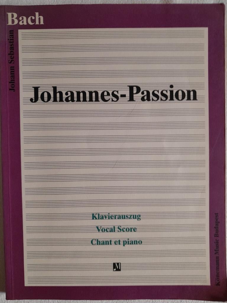 Bach, Johannes Passion, Klavierauszug, Muziek en Instrumenten, Bladmuziek, Ophalen of Verzenden, Zo goed als nieuw, Artiest of Componist