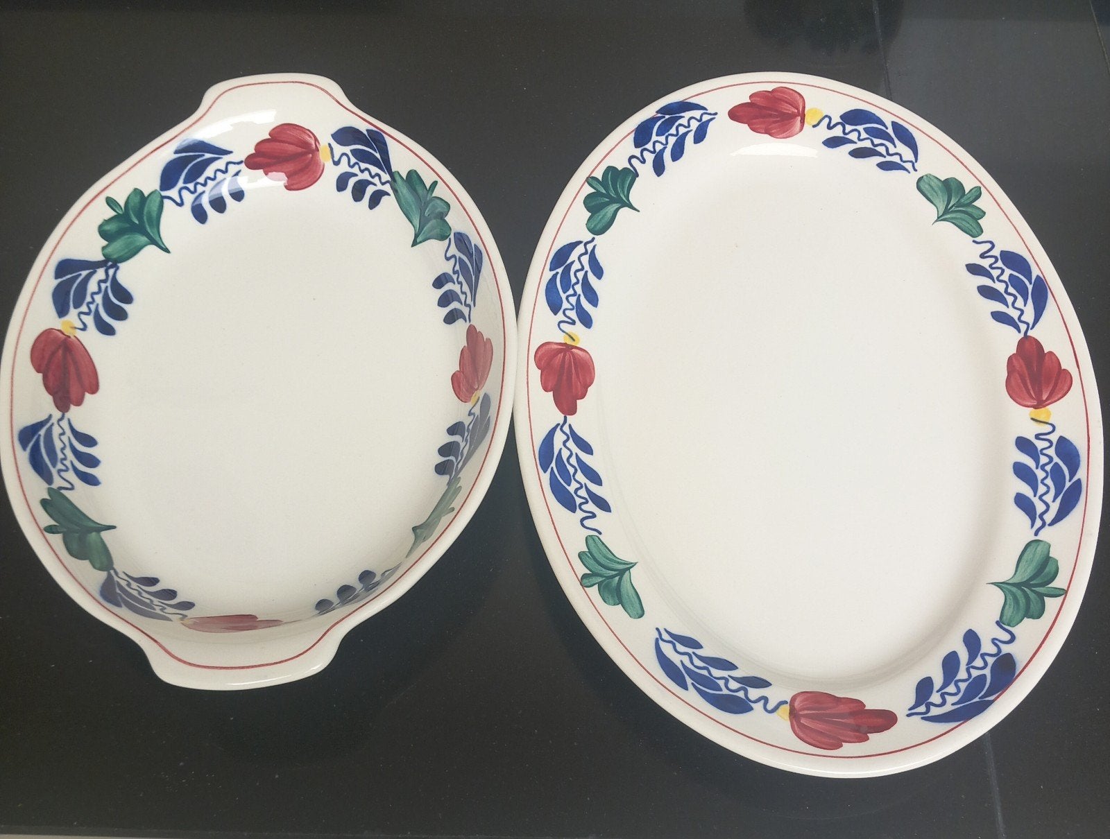 Boerenbont Boch brood en vleesschaal, Overige typen, Ophalen of Verzenden, Zo goed als nieuw, Royal Boch