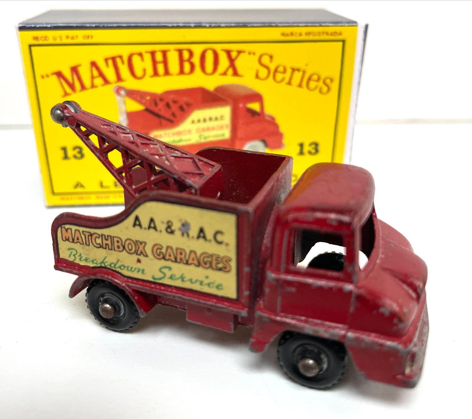 Matchbox Series 13 Wreck Truck AA & RAC Sleepdienst, Ophalen of Verzenden