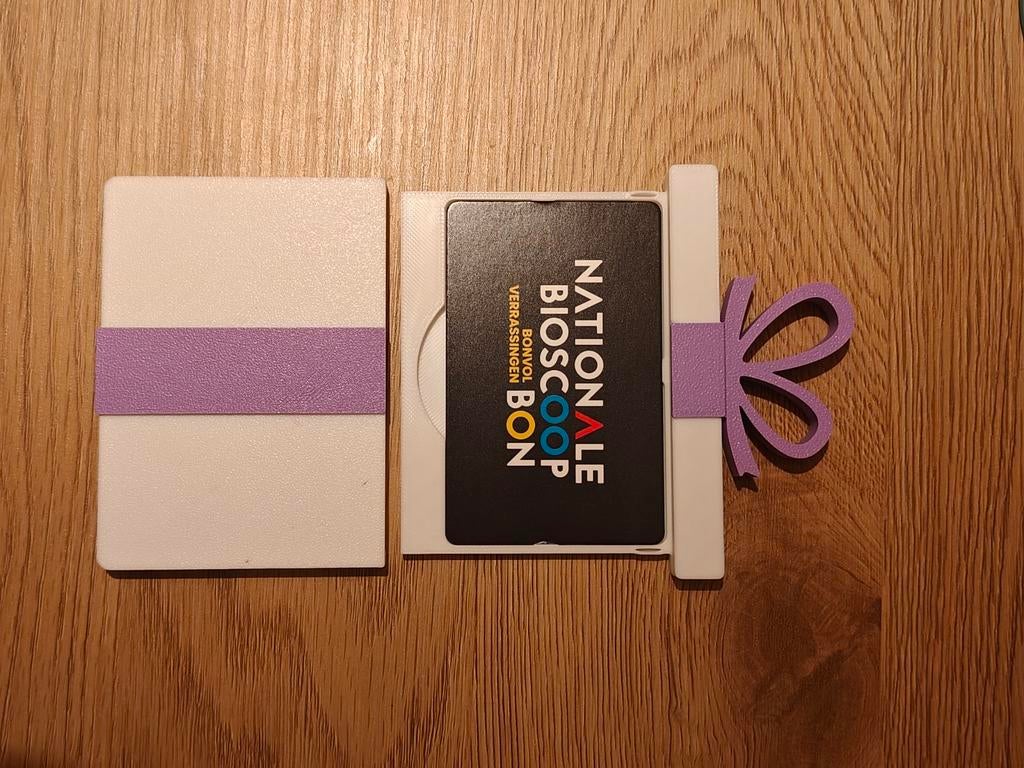 3D geprinte cadeauverpakking voor cadeaubon / giftcard, 1 speler, Ophalen of Verzenden, Overige modellen, Vanaf 7 jaar