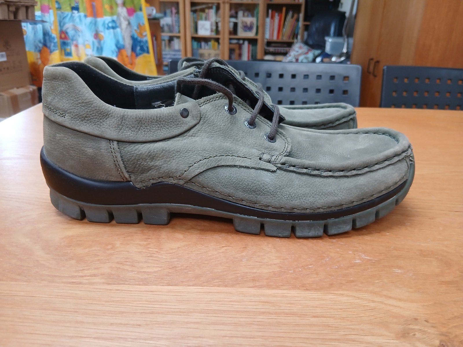 Fly summer olijfgroen 43 Wolky nubuck leer, Wolky, Ophalen of Verzenden, Zo goed als nieuw, Espadrilles of Moccasins