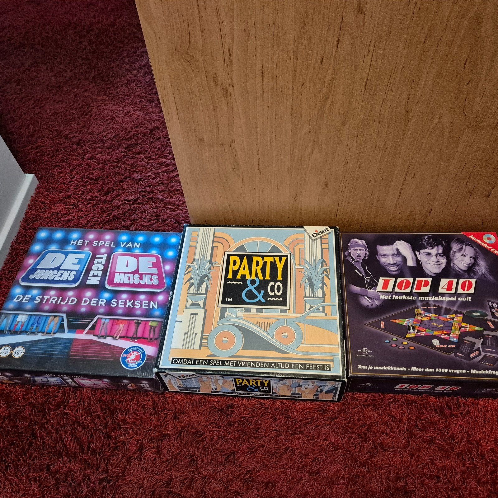 3 gezelschapsspellen, alle drie samen, Hobby en Vrije tijd, Een of twee spelers, Ophalen of Verzenden, Zo goed als nieuw