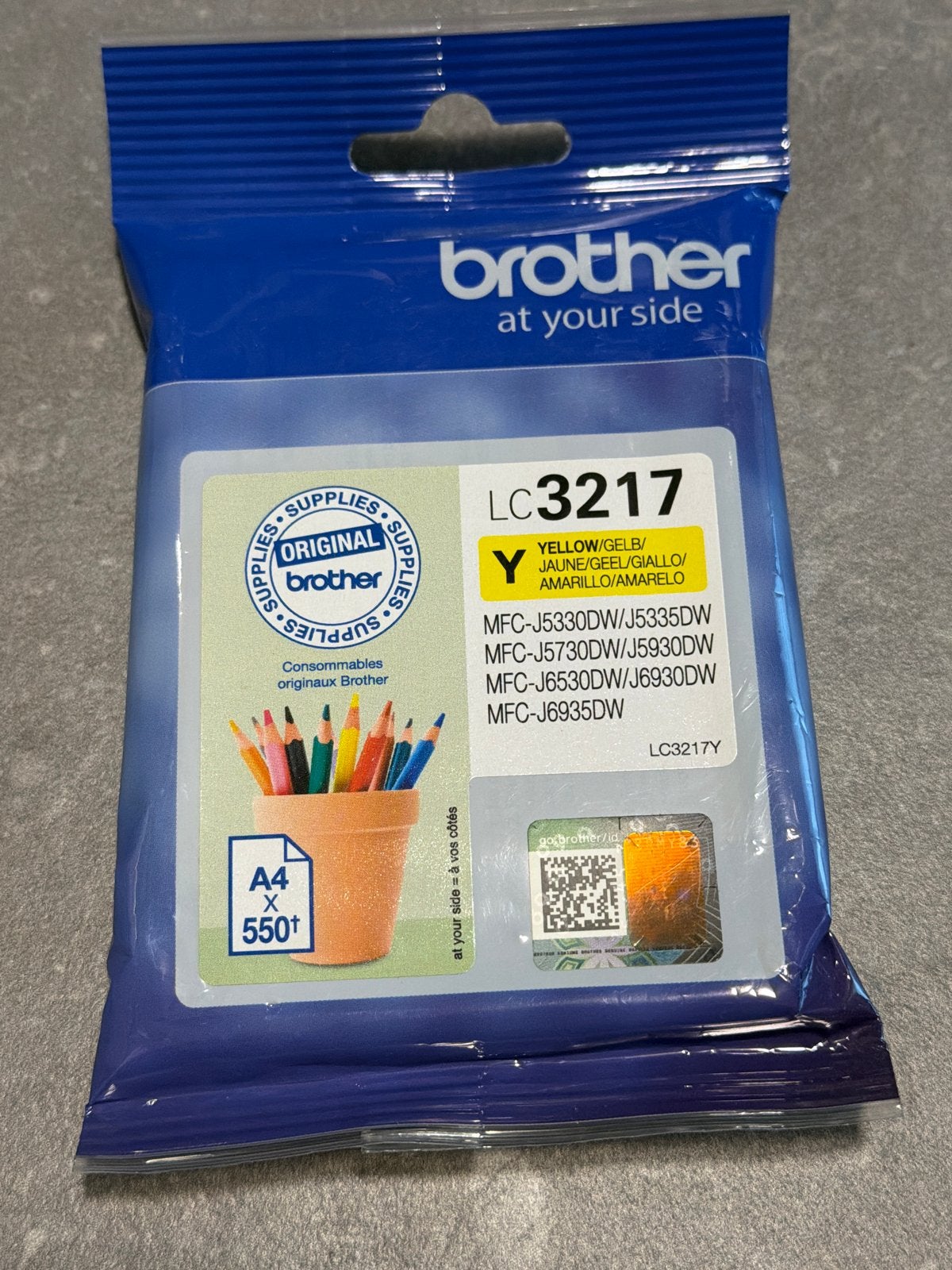 Brother LC3217 Gele Inktcartridge - Origineel, Computers en Software, Ophalen of Verzenden, Nieuw, Cartridge