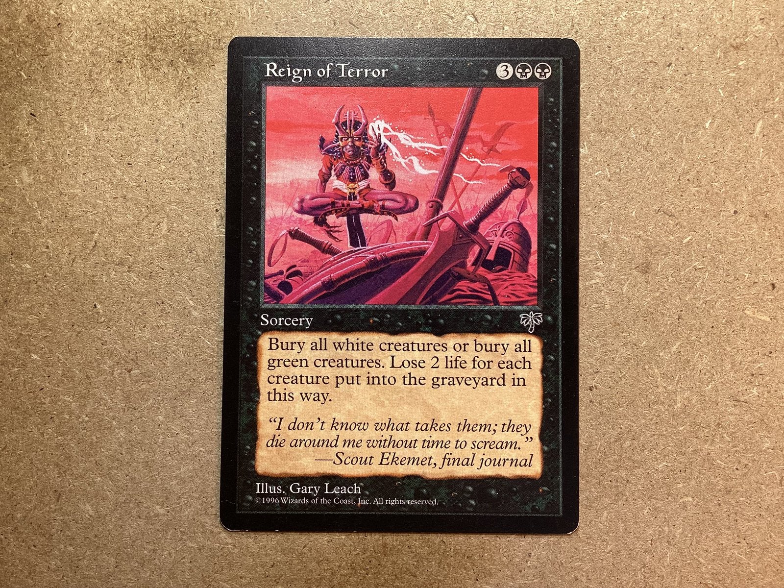 1x Reign of Terror (Good), Ophalen of Verzenden, Gebruikt, Losse kaart