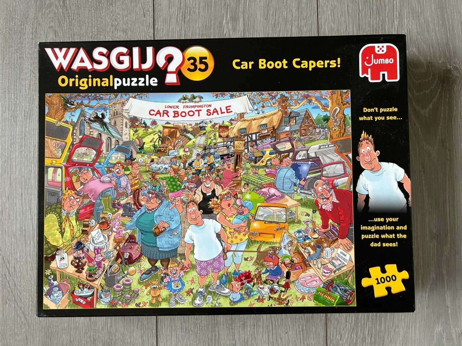 Wasgij Original 35, Car Boat Capers, 1.000 stukjes, Ophalen, 500 t/m 1500 stukjes, Zo goed als nieuw