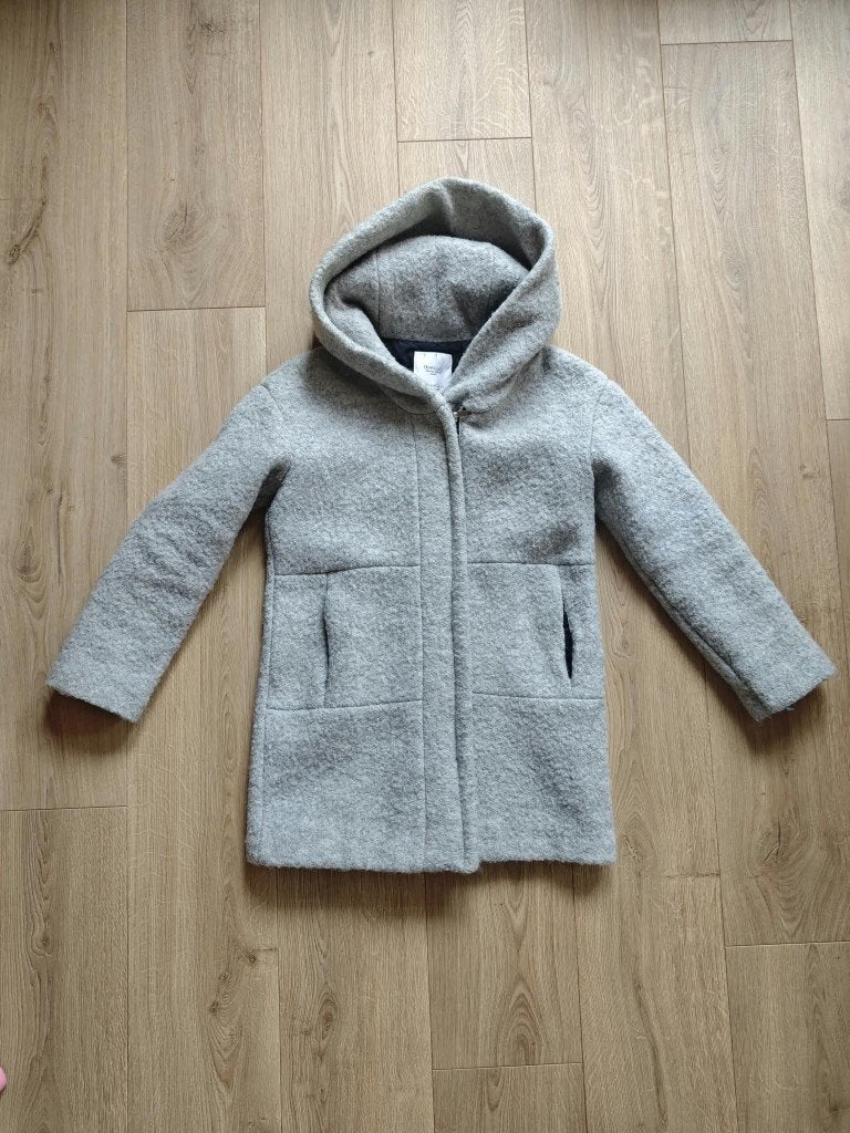 Warme winterjas met capuchon, Zara, Ophalen of Verzenden, Zo goed als nieuw, Maat 34 (XS) of kleiner