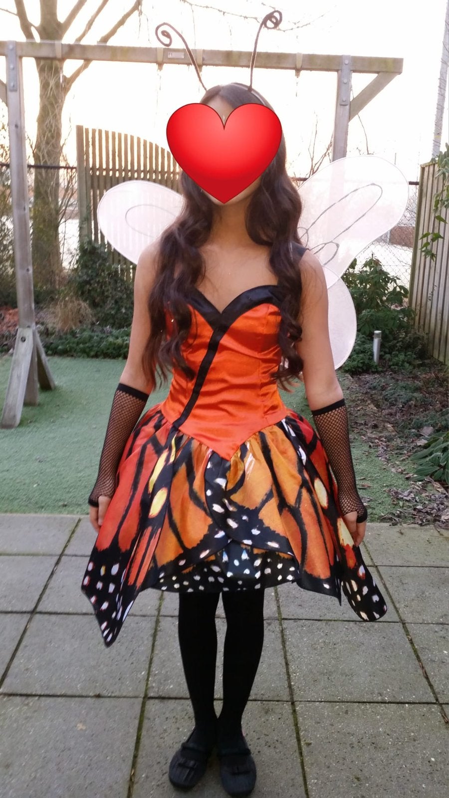 Outfit vlinder, Carnaval, Ophalen of Verzenden, Zo goed als nieuw, Kleding