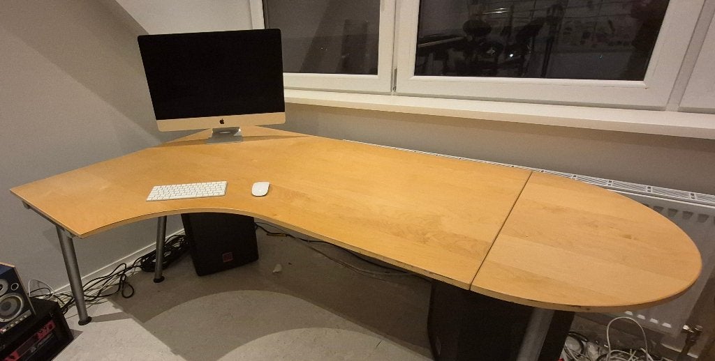 Galant Hoek bureau, Huis en Inrichting, Bureaus, Ophalen, 160 cm, Gebruikt, 120 cm