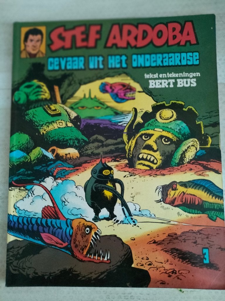 STEF ARDOBA nr. 3 Gevaar uit het onderaardse (jfb-1€), Boeken, Gelezen, Eén stripboek, Bert Bus, Ophalen of Verzenden