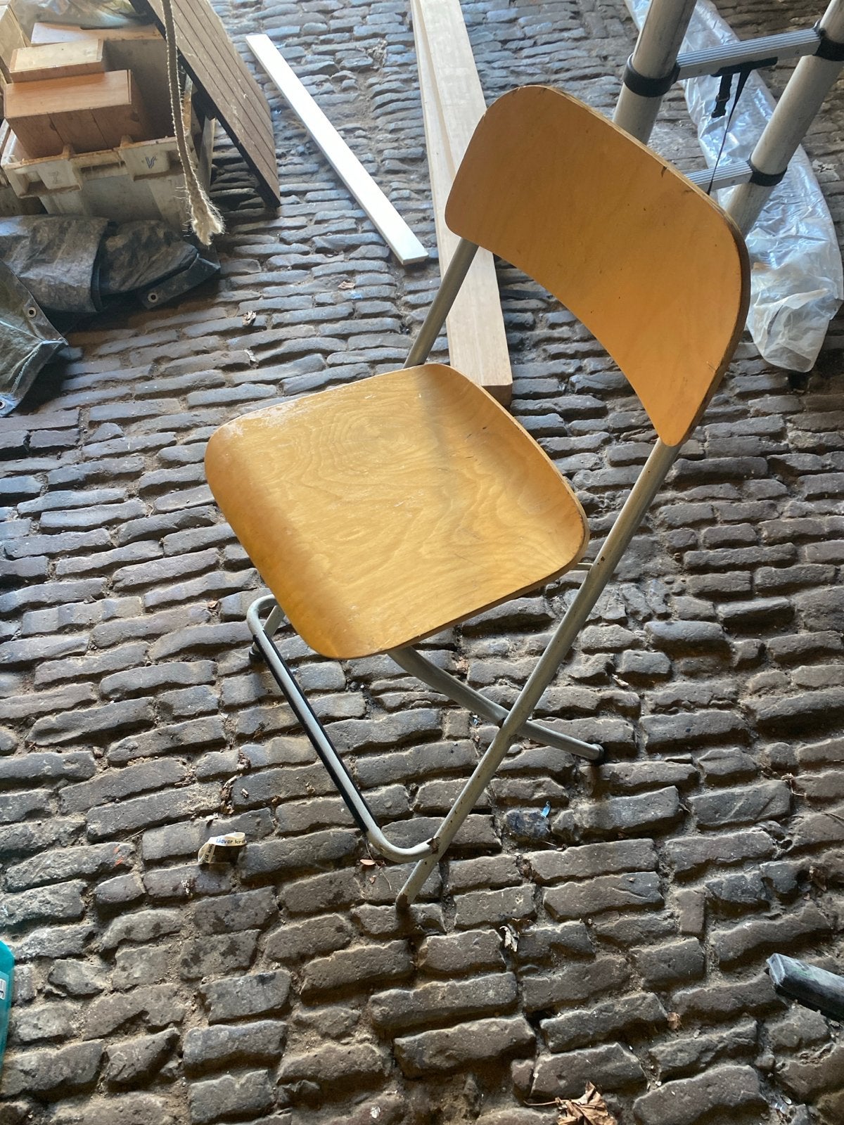 Handige opklapbare zitkruk - Ideaal voor marktplaats, Ophalen, Gebruikt, Overige kleuren, Eén