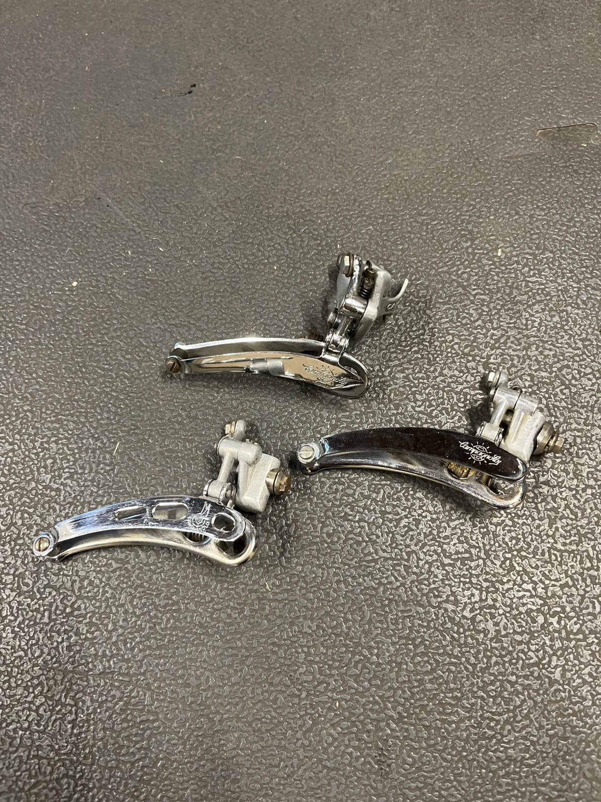 Campagnolo Record voorderaileur jaren 80, Gebruikt, Ophalen of Verzenden, Derailleur of Ketting, Aluminium