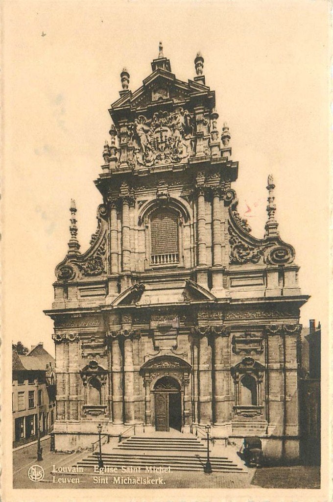 701-483-013 Leuven St Michaelskerk, Verzamelen, Verzenden, Voor 1920, Overig Europa