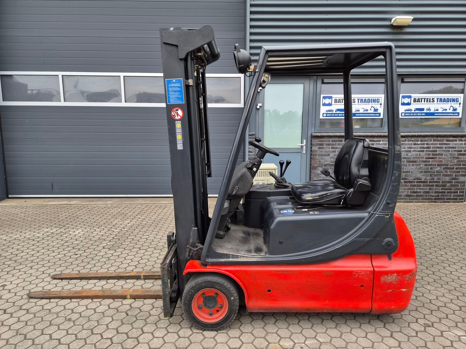 Linde E 16C, Triplex, Freelift & Sideshift, Only 3282 Hours, Elektrisch, Heftruck, Linde
