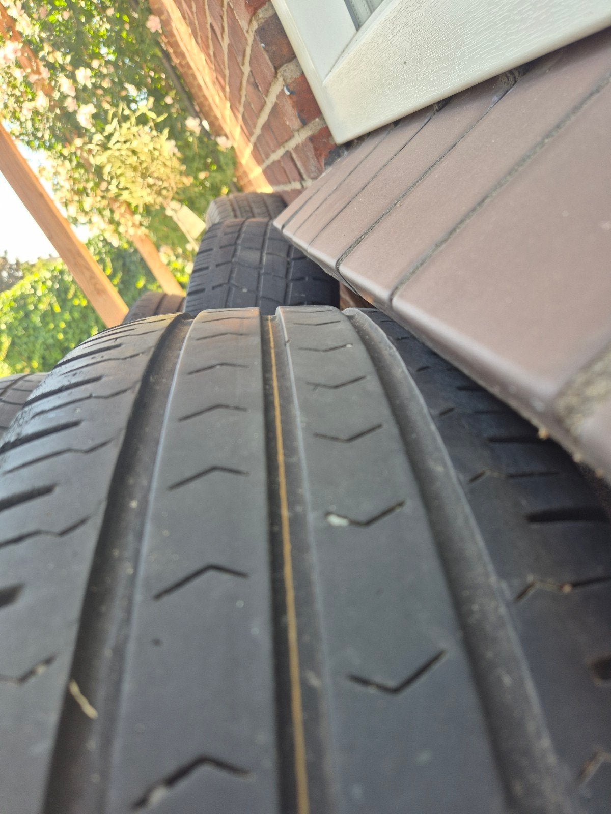 5x Bestelwagenbanden 215/70R15C (Vredestein & Nexen), Ophalen, Gebruikt