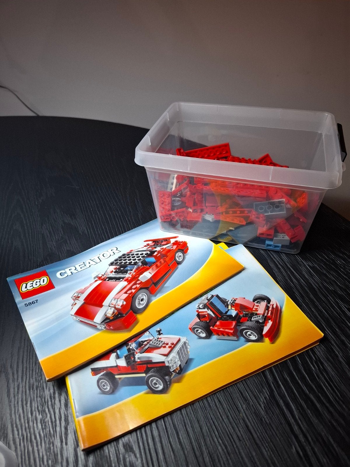 Lego rode 3 in 1 auto 5867, Ophalen of Verzenden, Zo goed als nieuw