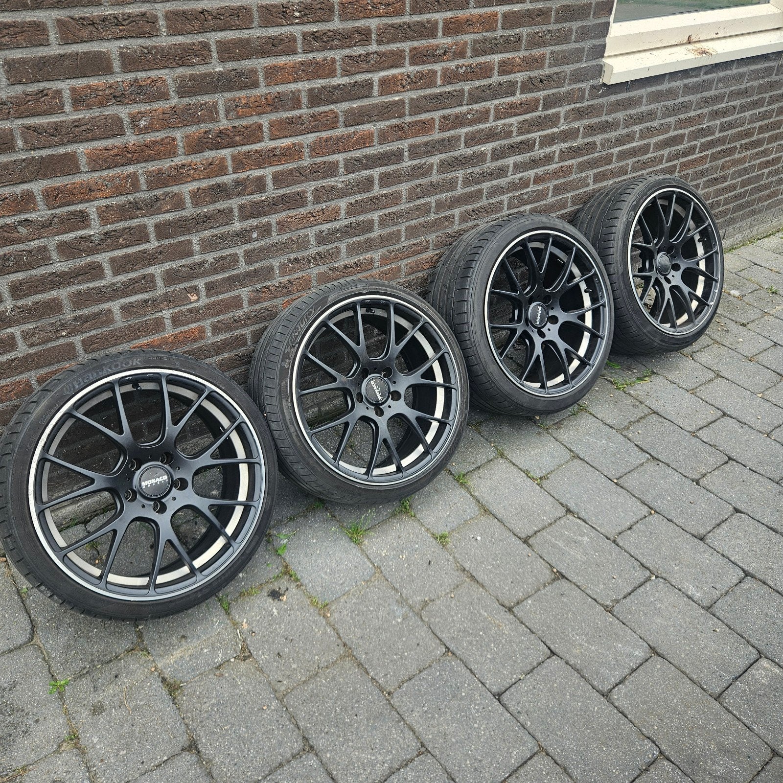 19 inch Monaco Breedset Velgen BMW Opel Tesla Landrover, 19 inch, Gebruikt, 255 mm, Banden en Velgen