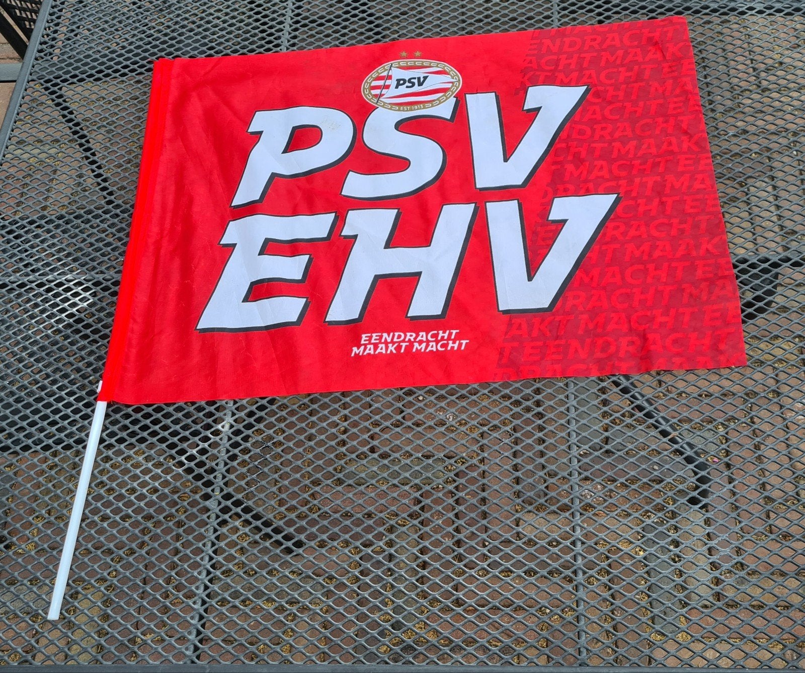PSV Eindhoven supportersvlag, Ophalen of Verzenden, Gebruikt